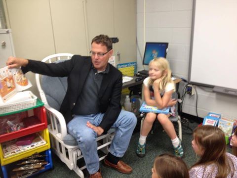 John Anstey Visits Crystal Spring Elementary