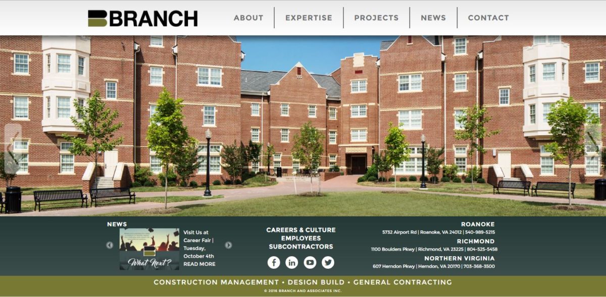 Branch and Associates Recognized for Innovative Website Design