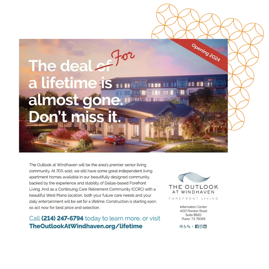 Print Ad that's headline states "The deal of a lifetime is almost gone. Don't miss it." with the 'of' slashed out to be replaced by 'for' so that the final headline reads, "The deal for a lifetime is almost gone. Don't miss it."