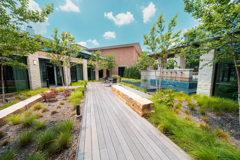 Presbyterian Village North patio area