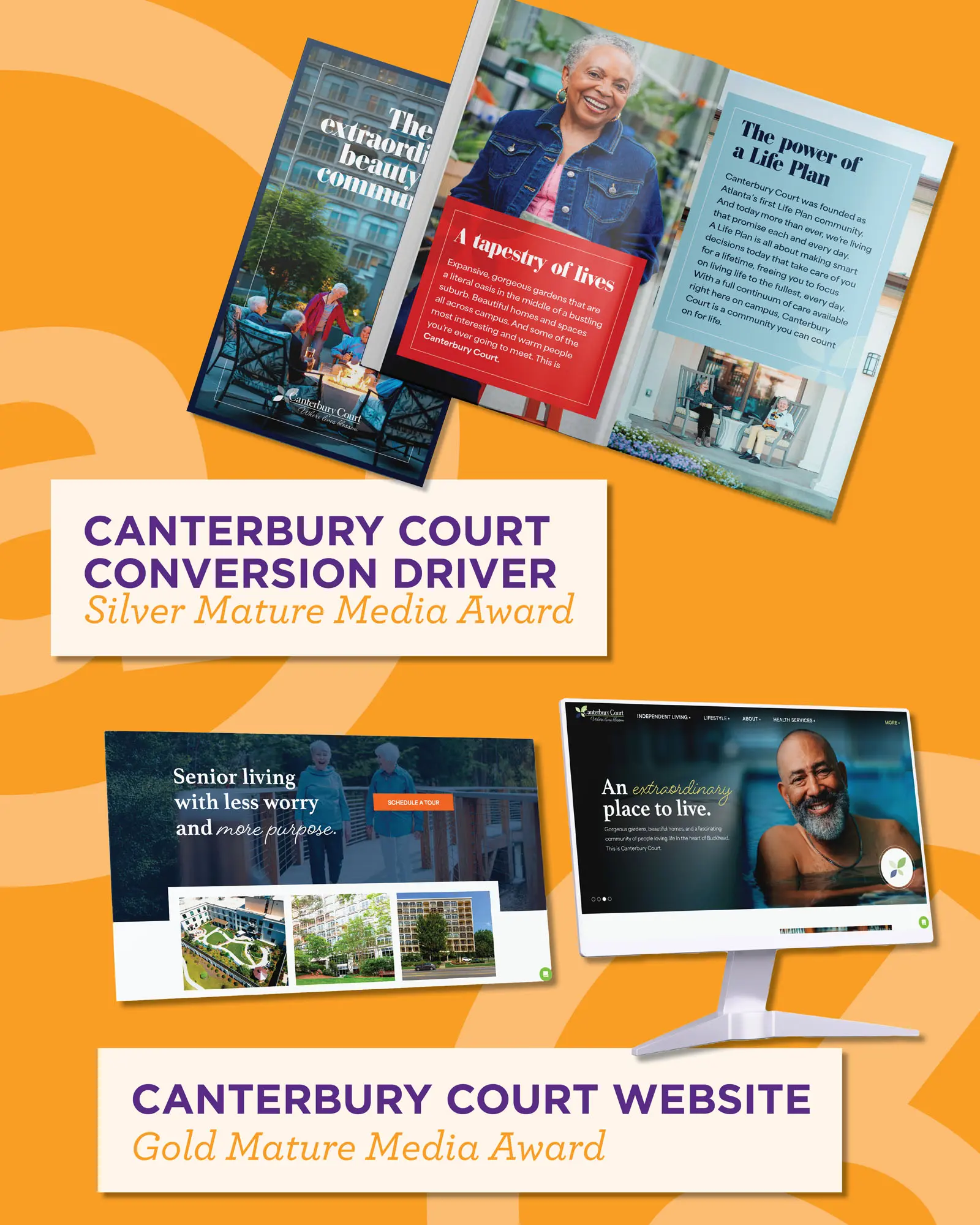 The Canterbury Court Website wins a Gold Mature Media Award