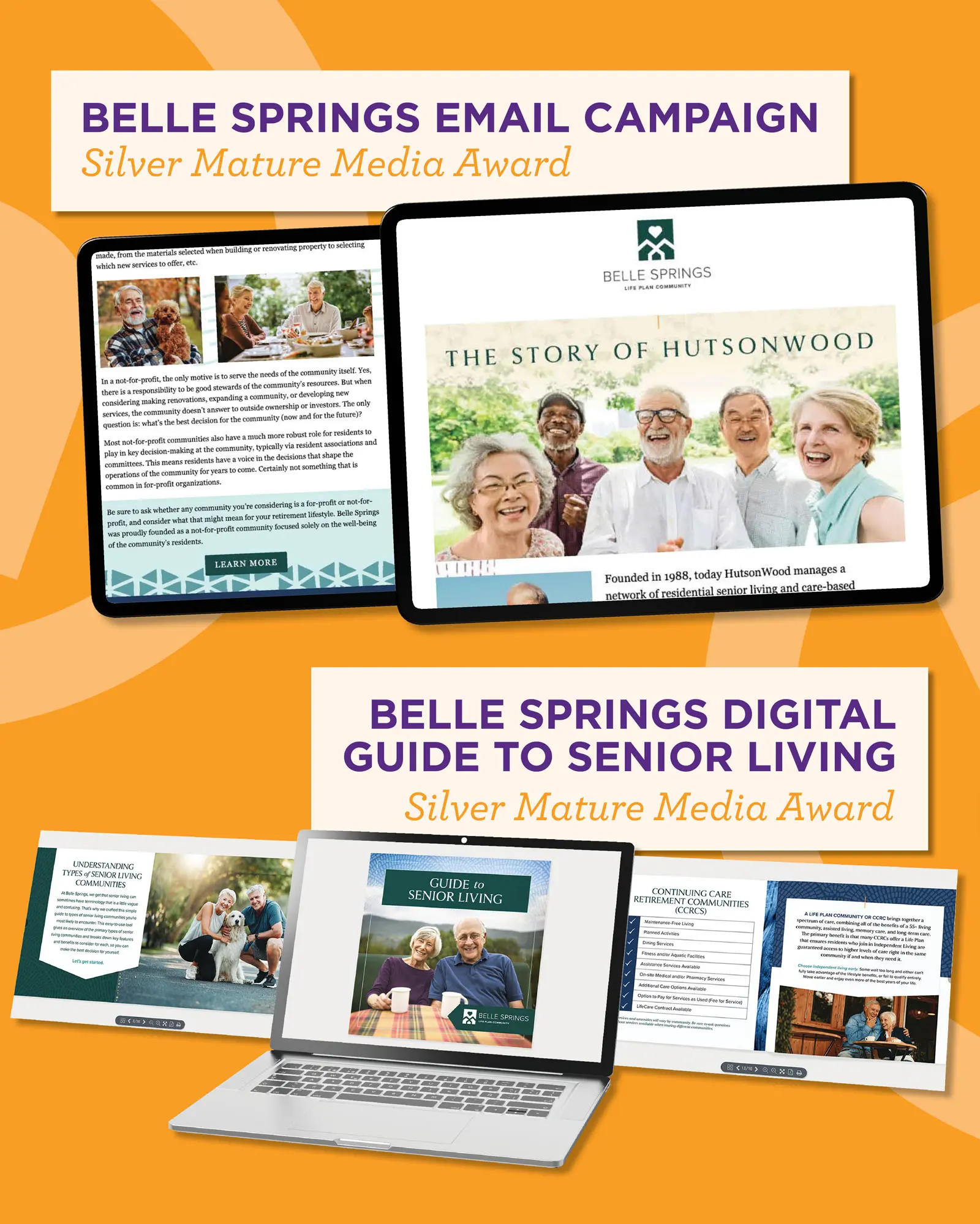 Belle Springs campaigns win Silver Mature Media Awards
