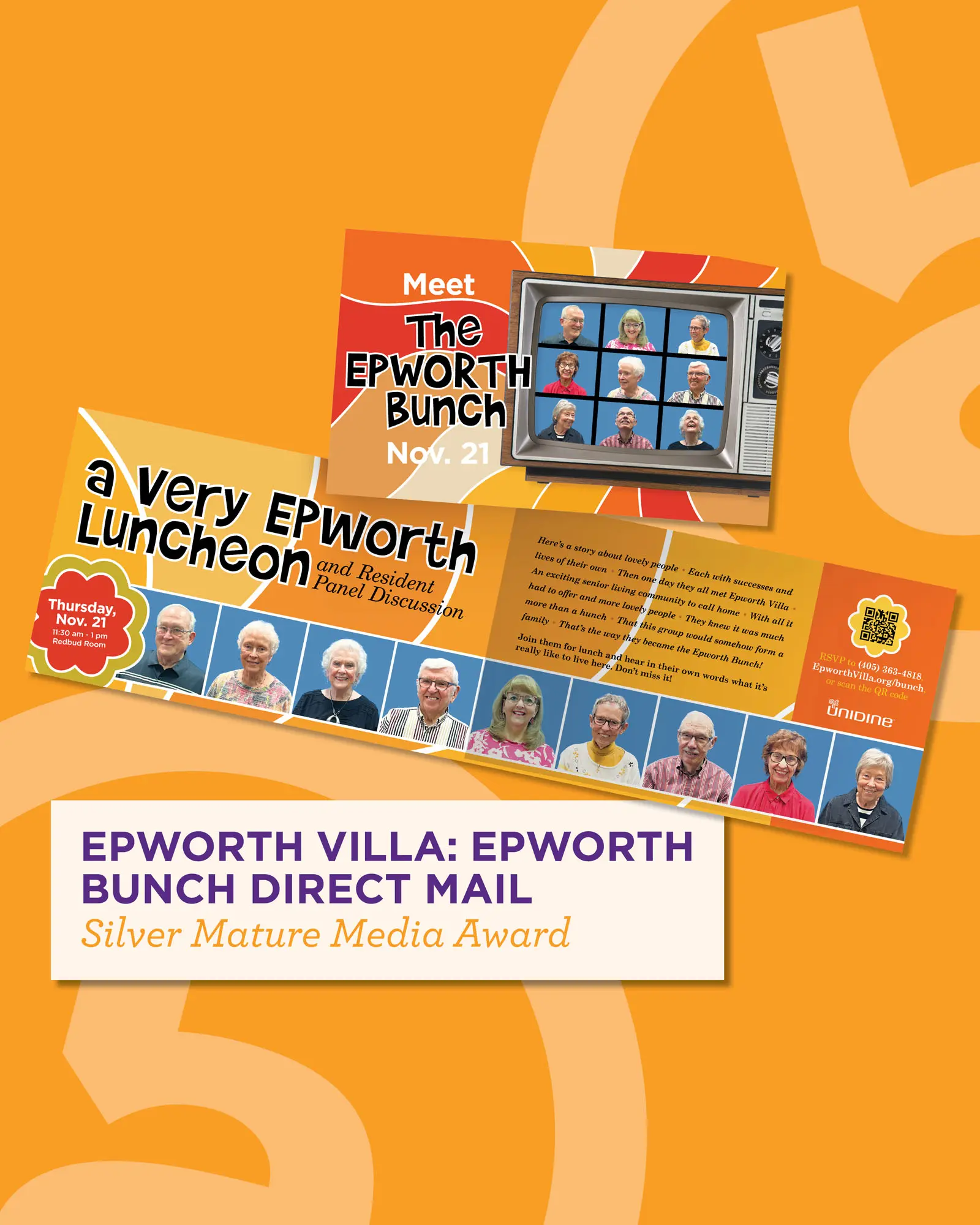 The Epowrth Bunch Direct Mail for Epworth Villa wins a Silver Mature Media Award